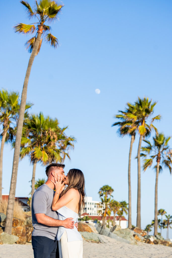 Coronado Beach Proposal Photographer | CJ + Veronica's Surprise Family Reveal engagement photography san diego